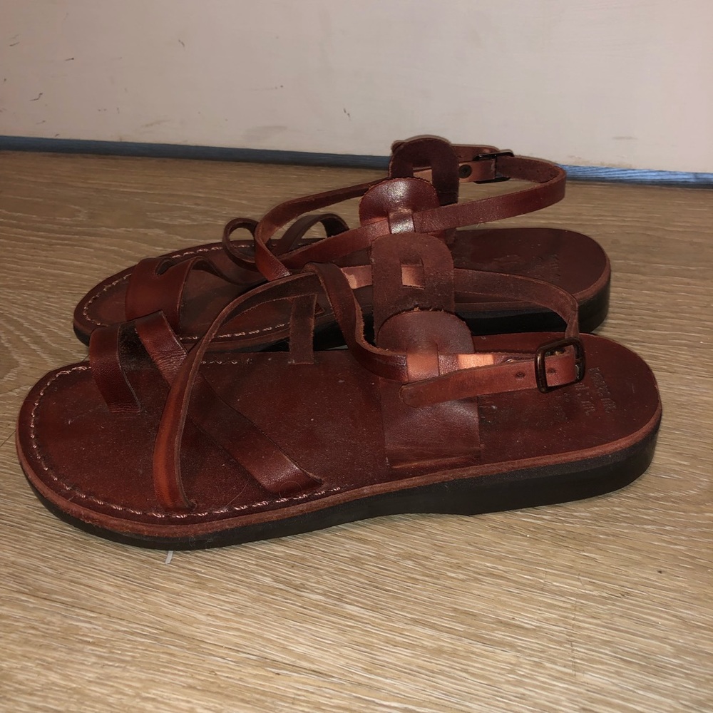 Camel ladies leather sandals size 41
